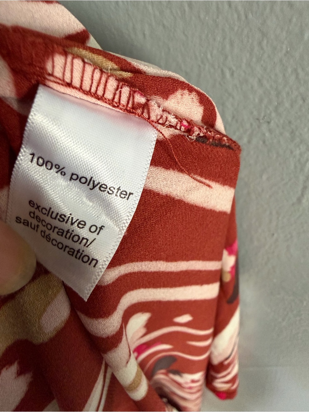 Maurices Rust Floral Open-Front Kimono - Picture 2 of 7